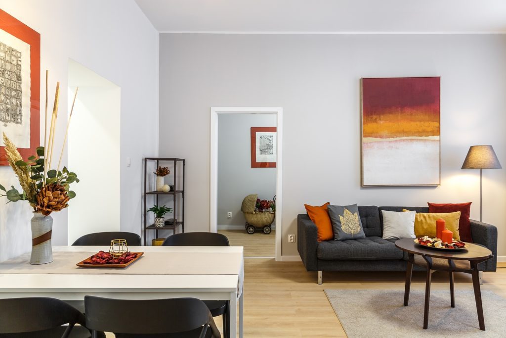 Home staging obývačky